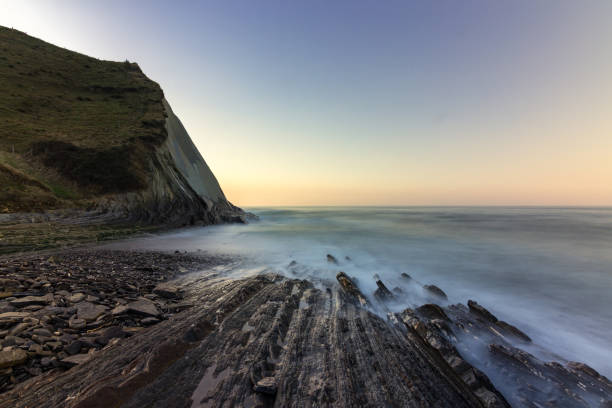 istock Sunset in Sakoneta beach in the Basque Country (Spain) 1213282296