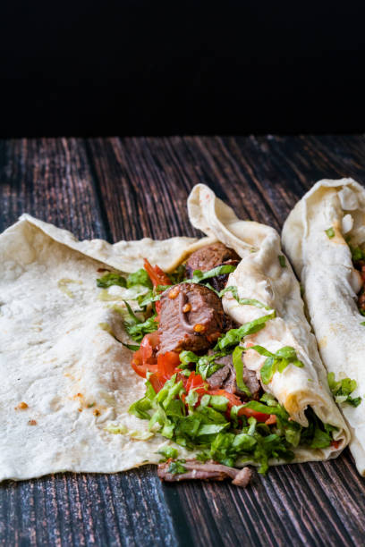 istock Turkish Shawarma Kebab with Cop Sis. 1213282878