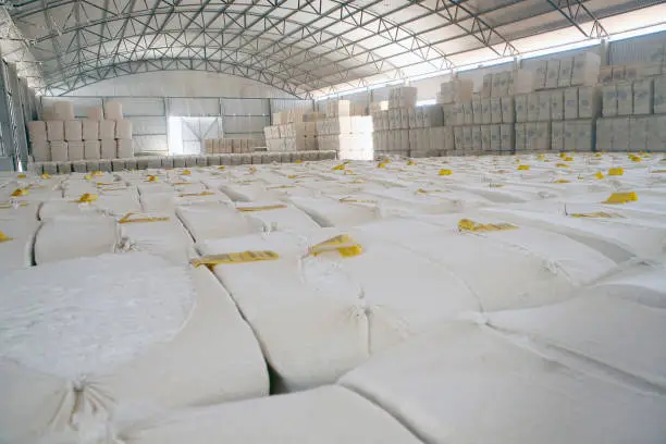 raw cotton storage for industry in Brazil