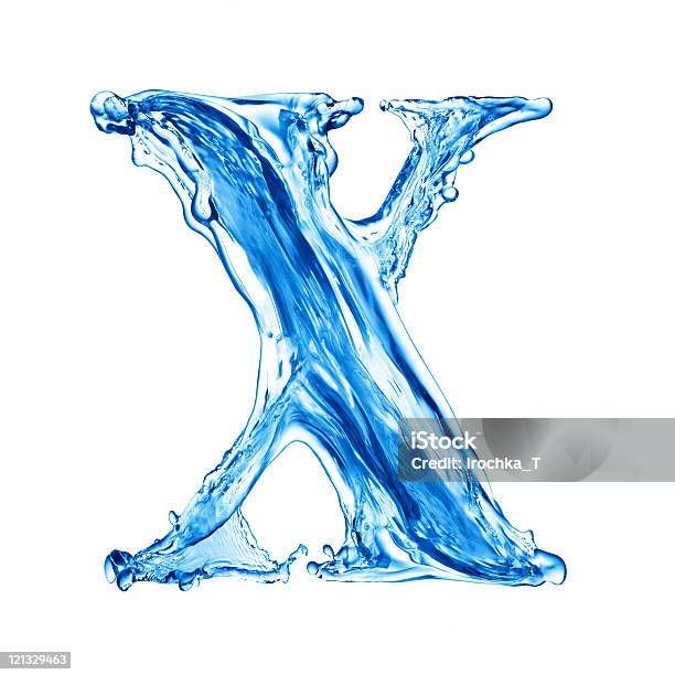 Water Letter Stock Photo - Download Image Now - Alphabet, Beauty In Nature, Blue
