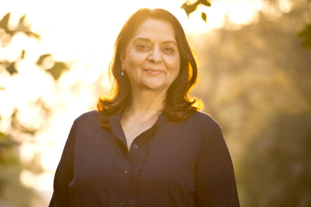 istock Senior woman at park 1213297116