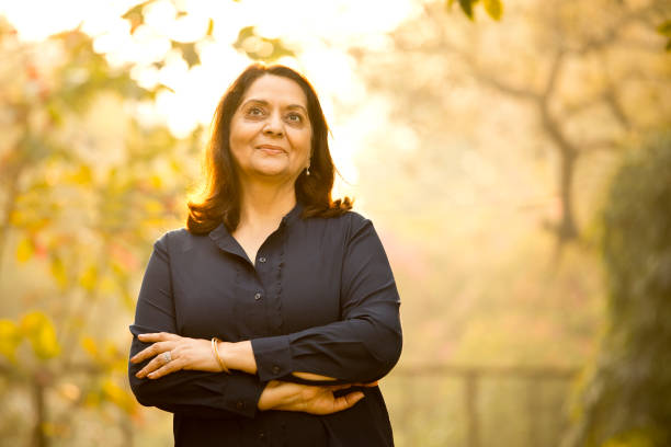 istock Senior woman at park 1213297709