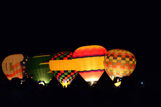 istock Hot Air Balloons ready for take off. 1213300292
