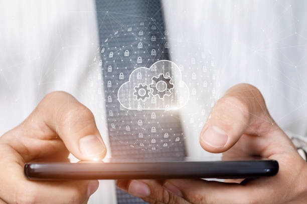istock The concept of protecting information storage on mobile . 1213302443