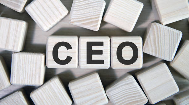 CEO - Executive General Director. Wooden cubes and many cubes around CEO - Executive General Director. Wooden cubes and many cubes around chief leader photos stock pictures, royalty-free photos & images