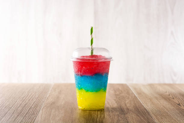 istock Colorful slushie of different flavors 1213309067