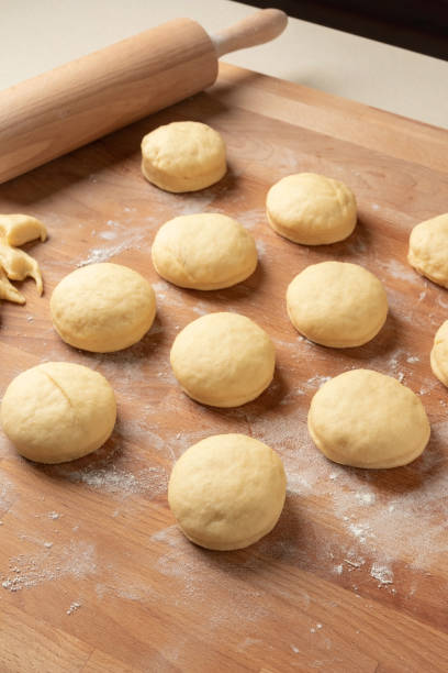 istock Homemade doughnuts made from yeast dough and filled with marmalade 1213311438