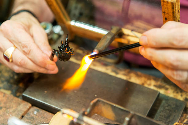 Traditional Glass Crafts Traditional glass crafts in Venice, Italy. hand blown glass stock pictures, royalty-free photos & images