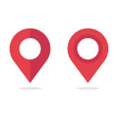 istock Map Pin, Location Icon Vector Design on White Background. 1213322113