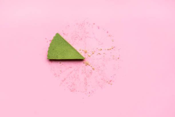istock Matcha cheesecake single slice. Tasty green tart 1213335141