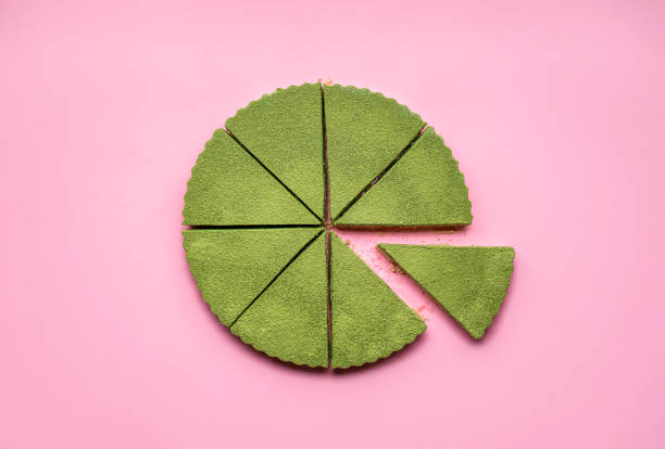 istock Sliced cheesecake made with matcha.  Healthy green dessert 1213335280