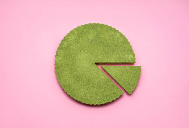 istock Matcha cheesecake on pink background. Single slice of cake 1213335565