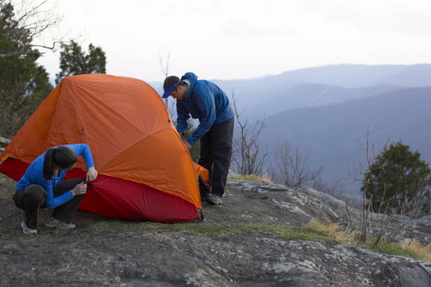istock Appalachian Trail hikers, Blue Ridge Mountains, Virginia 1213356280