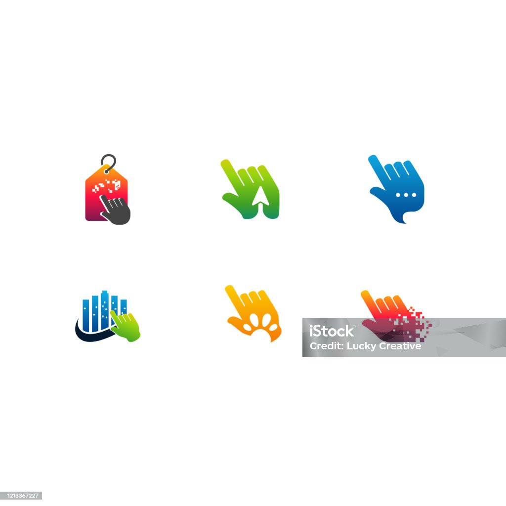 Cursor Code Logo Vector Set Of Various Cursor Logo Designs Concept Various Cursor Technology ...