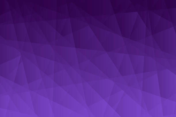 abstrakter geometrischer hintergrund - polygonmosaik mit violettem farbverlauf - fractal texture stock-grafiken, -clipart, -cartoons und -symbole