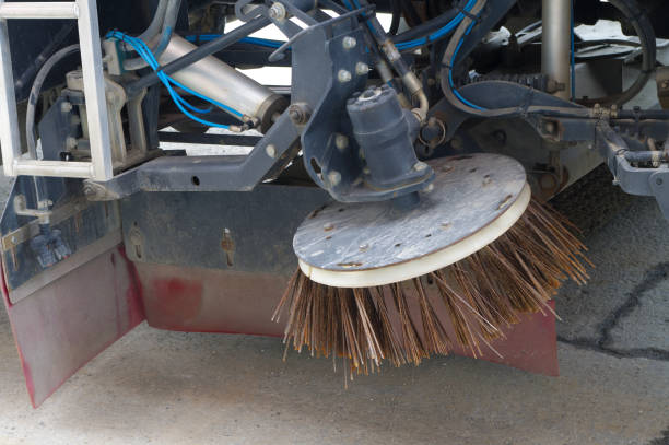 istock street scrubber broom machine circular brush cleaning 1213368157