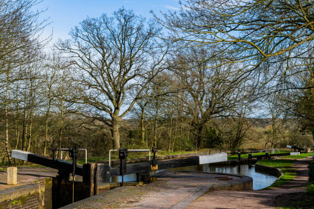 istock canal towpath green lush river scenery and landscape 1213377759