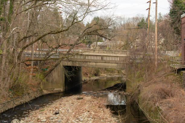 istock A Concrete Bridge With a Road And a Creek Running Underneath It 1213378593