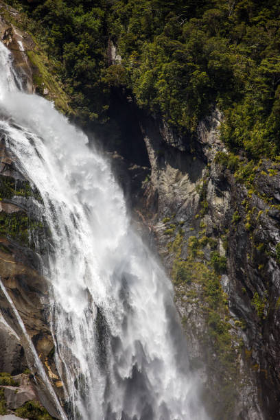 istock New Zealand: Bowen Falls at Milford Sound 1213381381