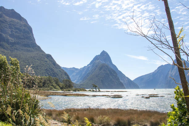 istock New Zealand: Mitre Peak at Milford Sound 1213395149