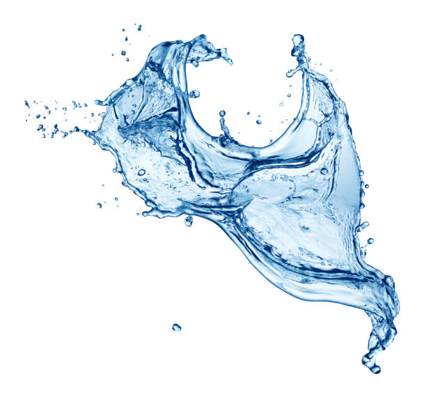 istock Water splashing isolated on white background 121339754