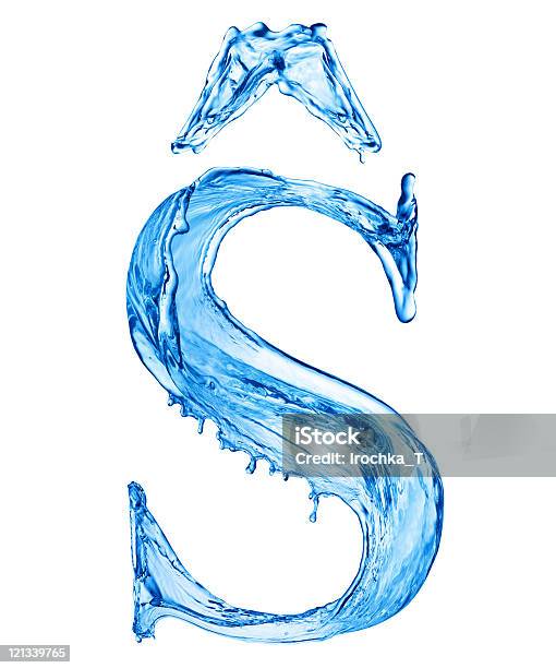 Carta De Agua Foto de stock y más banco de imágenes de Agua - Agua, Letra del alfabeto, Salpicar