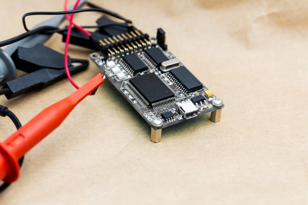 Electronic circuit board - microcircuit of the welding machine. Welding machine control unit.