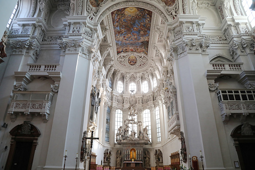 St. Stephan Cathedral interior\nPassau, Germany