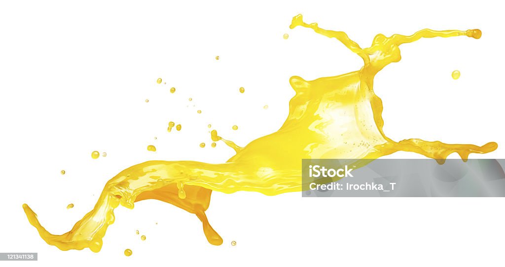 Laranja splash isolado - Foto de stock de Abstrato royalty-free