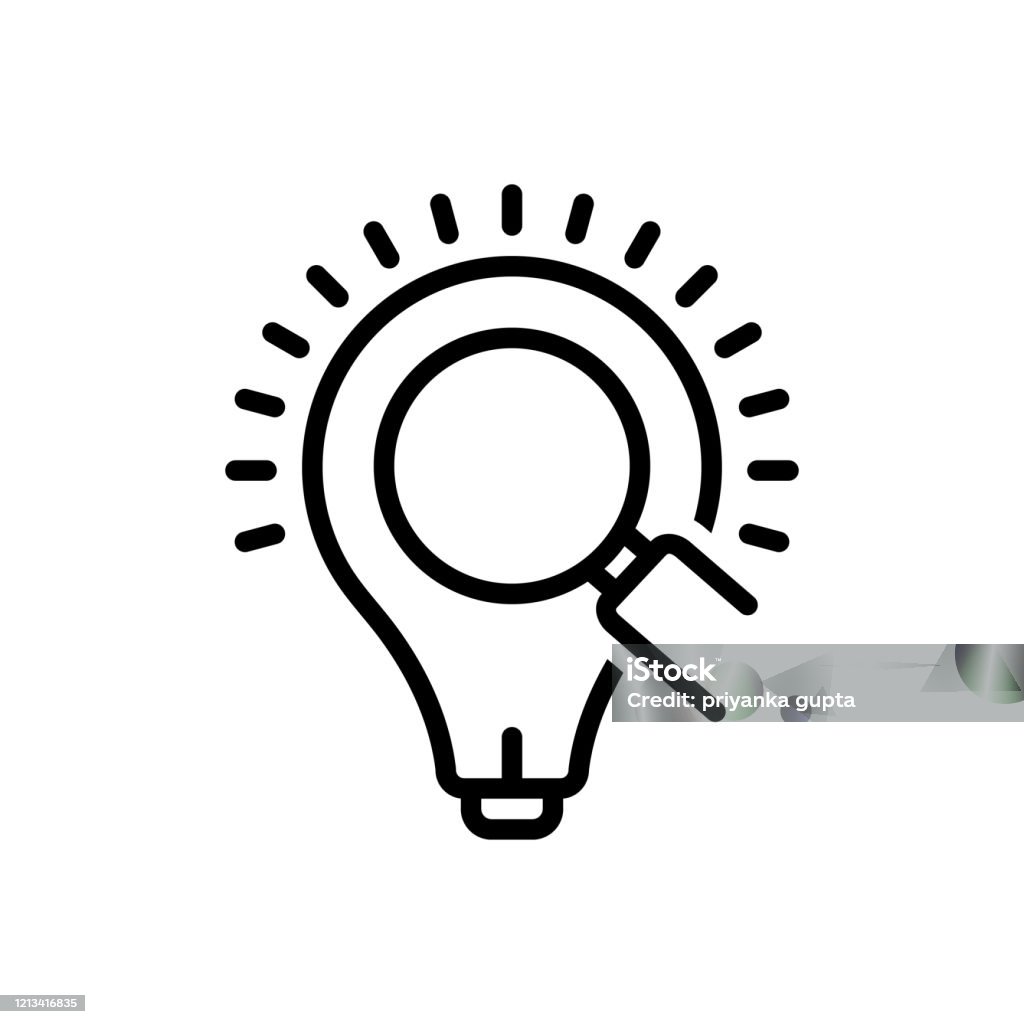 Bulb Insight Vector Insight Bulb Stock Illustration - Download Image Now - Creativity ...