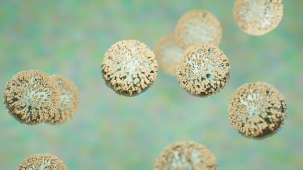 istock 2019-nCov new strain moves inside human body on blurred background, 3D rendering 1213418957