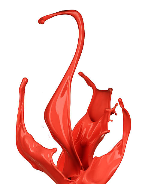 istock Isolated shot of paint splashing 121342406