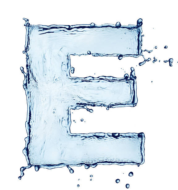 istock Water splash in the form of letter 121342446