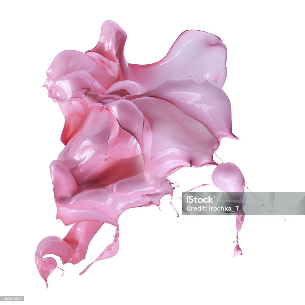 Isolated shot of paint splashing  Abstract Stock Photo