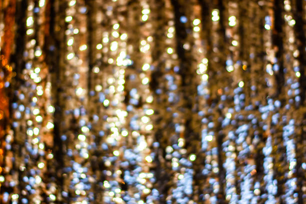 istock Golden silver glitter bokeh blurred abstract background overlay 1213429817