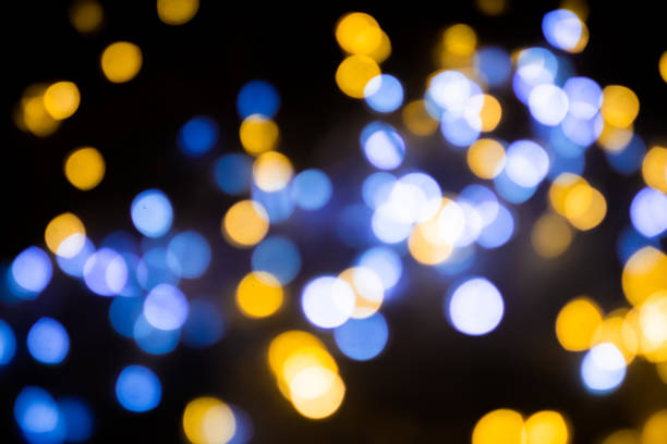 istock Golden silver glitter bokeh blurred abstract background overlay 1213429891