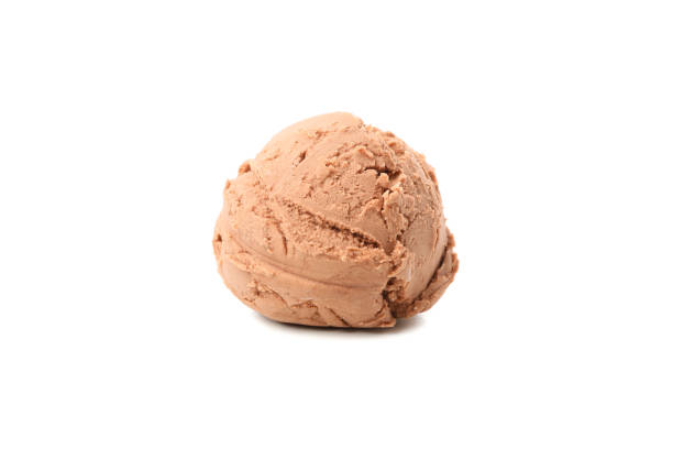 istock Ice cream ball isolated on white background 1213432071