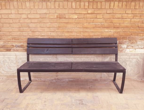 istock Wooden bench chairs 1213433824