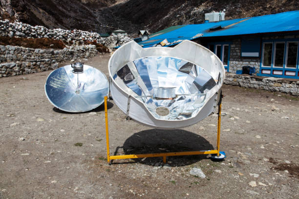 istock Warming the teapot in a solar cooker. Nepal. Himalaya 1213433923