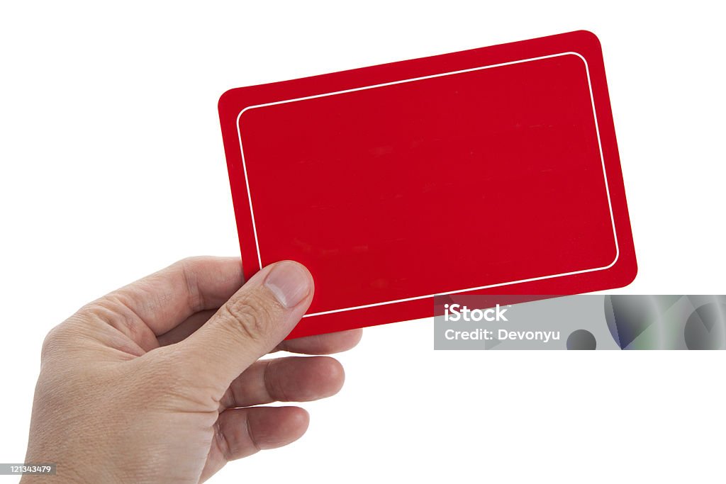 Red Blank Card  Blank Stock Photo