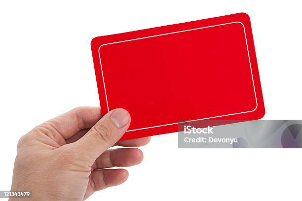 Red Blank Card Stock Photo - Download Image Now - Blank, Business Card, Close-up