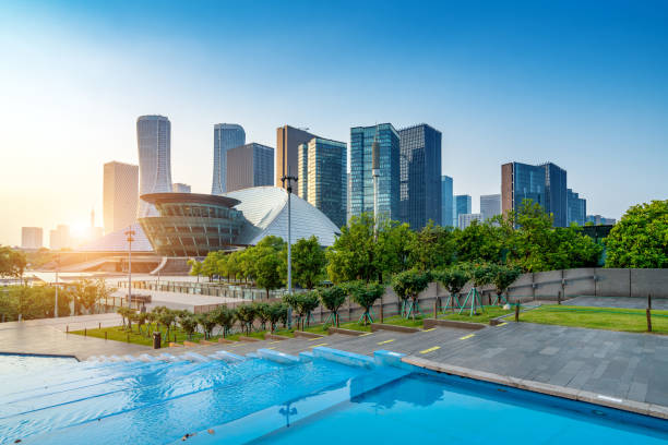 istock modern building in hangzhou 1213436267