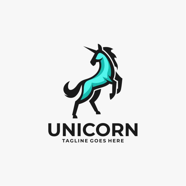 ilustraciones, imágenes clip art, dibujos animados e iconos de stock de ilustración vectorial unicorn jump estilo de dibujos animados. - unicornio cabeza