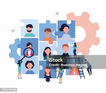 istock Employment vacancy and human resources concept 1213439458