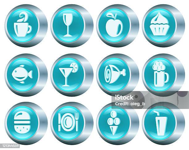 식품 및 음료 버튼 0명에 대한 스톡 벡터 아트 및 기타 이미지 - 0명, 개념, 개체 그룹