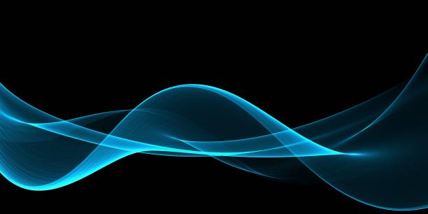 istock Abstract background, blue waved lines for brochure, website, flyer design 1213453106