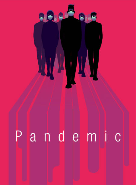 flat and modern pandemic poster vector art illustration