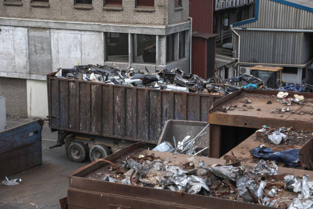 istock Scrap metal recycling facility. 1213458894