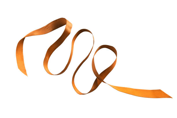 istock Golden ribbon isolated 1213459014