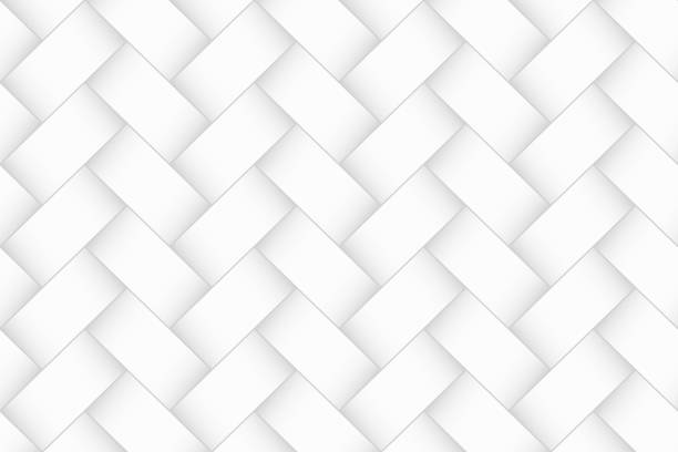 Abstract white background - Geometric texture Modern and trendy abstract background. Geometric texture with seamless patterns for your design (colors used: white, gray). Vector Illustration (EPS10, well layered and grouped), wide format (3:2). Easy to edit, manipulate, resize or colorize. braided stock illustrations
